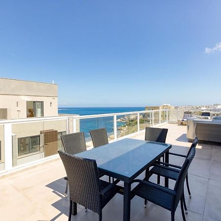 Appartamento Lux Sea Front Penthouse With Breathtaking Views In St Pauls By 360 Estates St. Paul's Bay Esterno foto
