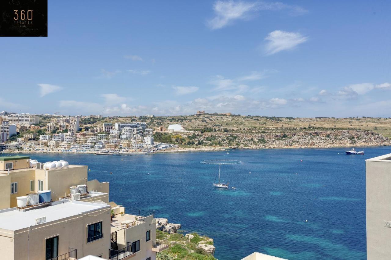 Appartamento Lux Sea Front Penthouse With Breathtaking Views In St Pauls By 360 Estates St. Paul's Bay Esterno foto
