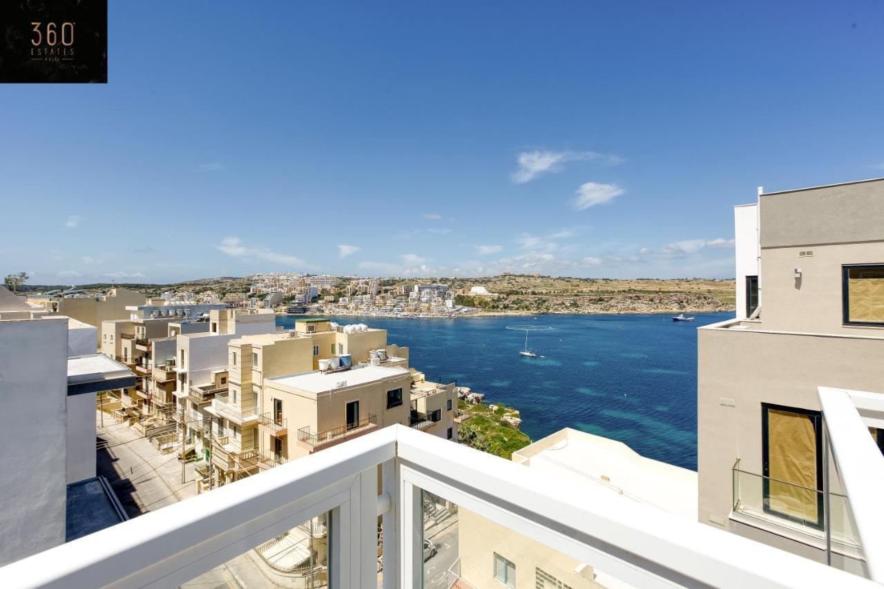 Appartamento Lux Sea Front Penthouse With Breathtaking Views In St Pauls By 360 Estates St. Paul's Bay Esterno foto